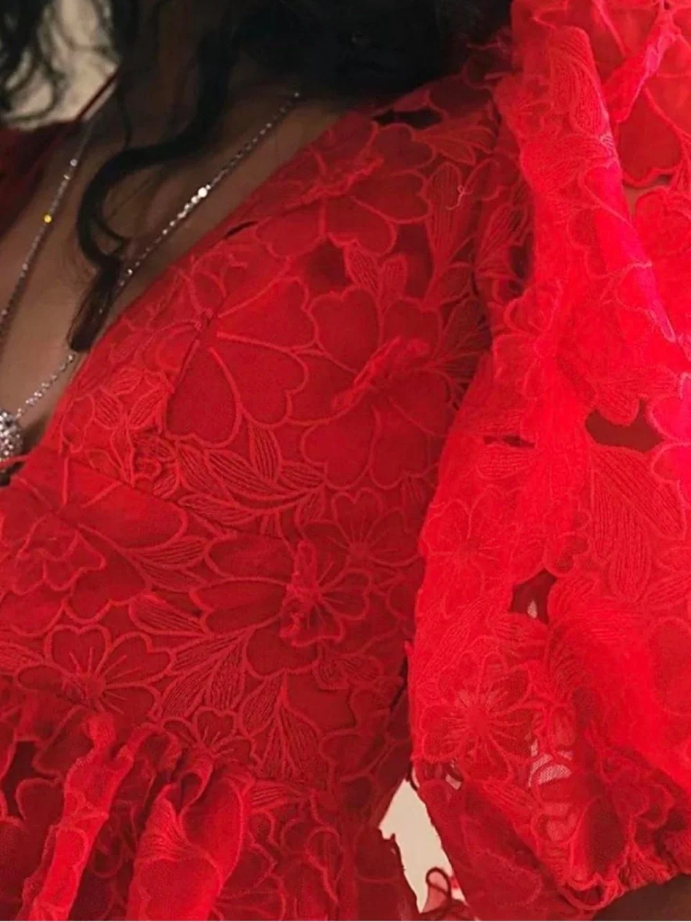 NWT For Love & Lemons Leighton Mini Dress, size M - Picture 3 of 8